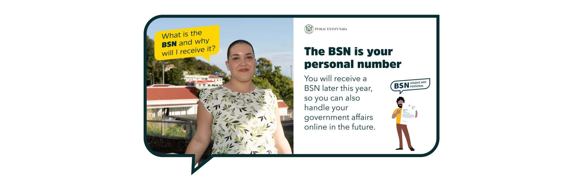 Poster explaining what a BSN number is