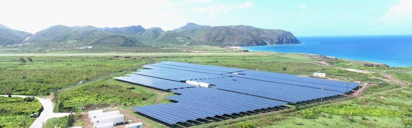 solar park statia aerial